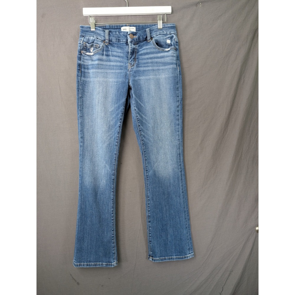 BKE Victoria Universal Fit Mid-Rise Tailored Bootcut Jeans 29x31.5 Blue